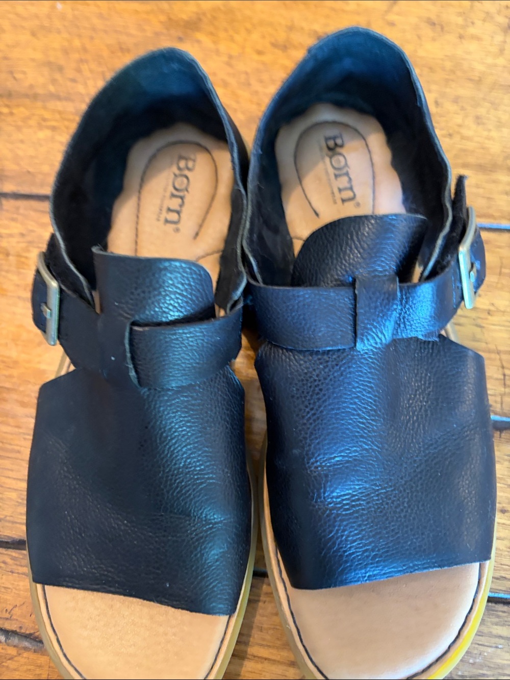 Born Ivey black leather , black leather upper, women’s size 8 M - Picture 5 of 10